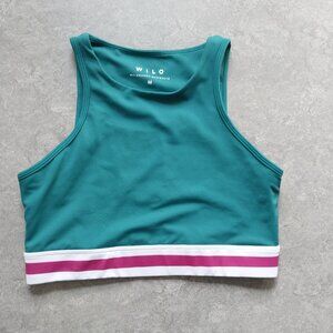 NWOT Wilo Sports Bra Long Line Crop Top M